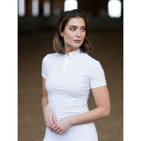 Turnierpoloshirt Equestrian Stockholm Divine Motion Damen kurzarm Deutschland Weiß Weiß Turnierpoloshirt Equestrian Stockholm Divine Motion Damen kurzarm Deutschland Weiß Weiß