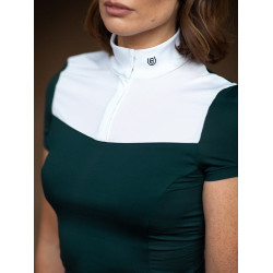 Turnierpolo Equestrian Stockholm Fine Line Damen kurzarm Dramatischer Montag