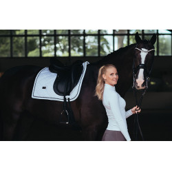 Turnierpolo Equestrian Stockholm Light Breeze Damen Langarm UV Weiße Perfektion