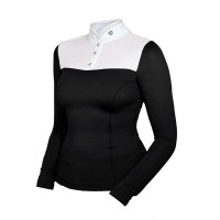 Turnier-Poloshirt Equestrian Stockholm Revenew Langarm Damen Schwarz Edition Turnier-Poloshirt Equestrian Stockholm Revenew Langarm Damen Schwarz Edition
