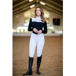 Turnier-Poloshirt Equestrian Stockholm Revenew Langarm Damen Schwarz Edition Turnier-Poloshirt Equestrian Stockholm Revenew Langarm Damen Schwarz Edition