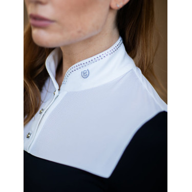 Turnier-Poloshirt Equestrian Stockholm Revenew Langarm Damen Schwarz Edition Turnier-Poloshirt Equestrian Stockholm Revenew Langarm Damen Schwarz Edition