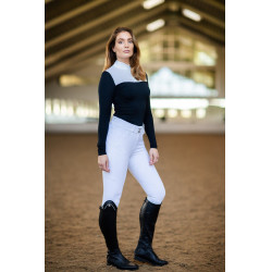 Turnier-Poloshirt Equestrian Stockholm Revenew Langarm Damen Schwarz Edition Turnier-Poloshirt Equestrian Stockholm Revenew Langarm Damen Schwarz Edition