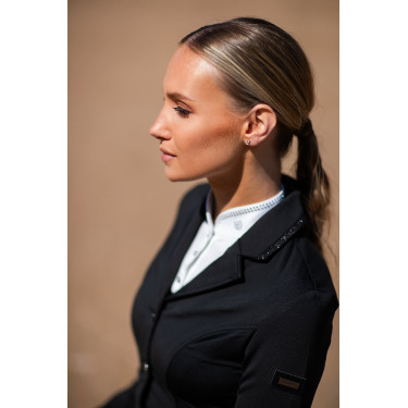 Turnier-Poloshirt Equestrian Stockholm Revenew Langarm Damen Schwarz Edition Turnier-Poloshirt Equestrian Stockholm Revenew Langarm Damen Schwarz Edition