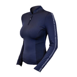 Langarm-Poloshirt Equestrian Stockholm Power Damen Marine moderne Tech Langarm-Poloshirt Equestrian Stockholm Power Damen Marine moderne Tech