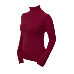Damen-Strickrollkragenpullover Equestrian Stockholm Bordeaux Damen-Strickrollkragenpullover Equestrian Stockholm Bordeaux