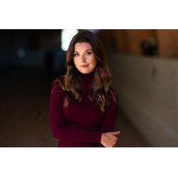 Damen-Strickrollkragenpullover Equestrian Stockholm Bordeaux Damen-Strickrollkragenpullover Equestrian Stockholm Bordeaux