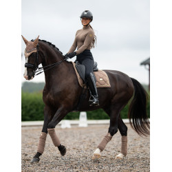Dressur-Schabracke Equestrian Stockholm Champagner Beige