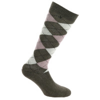Equithème Argyle Damen Socken Braun / Lila Equithème Argyle Damen Socken Braun / Lila