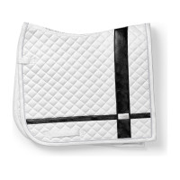 Dressurschabracke Equestrian Stockholm mit Bandagen Weiß Wei&amp;amp;amp;amp;amp;szlig;