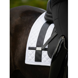 Dressurschabracke Equestrian Stockholm mit Bandagen Weiß Wei&amp;amp;amp;amp;amp;szlig;