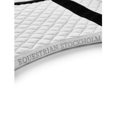 Dressurschabracke Equestrian Stockholm mit Bandagen Weiß Wei&amp;amp;amp;amp;amp;szlig;