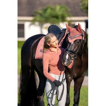 Moderne Dressurschabracke Equestrian Stockholm Koralle Rosa