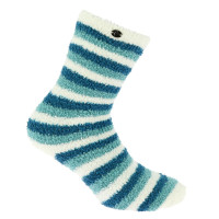 Equithème Chenille Socken Ecru / Saphir / Blau Wei&szlig;