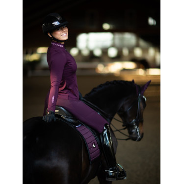 Dressurschabracke Equestrian Stockholm Performance Raben-schwarz Lila