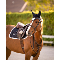 Equestrian Stockholm Springsatteldecke Mitternachtsweißes Schild Marineblau