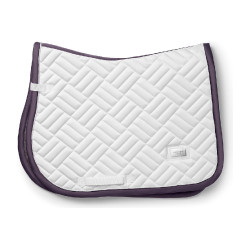 Spring-Schabracke Equestrian Stockholm Modern Dunkles Violettweiß Wei&amp;szlig;