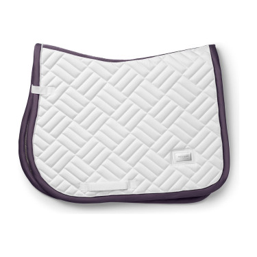 Spring-Schabracke Equestrian Stockholm Modern Dunkles Violettweiß Wei&amp;szlig;