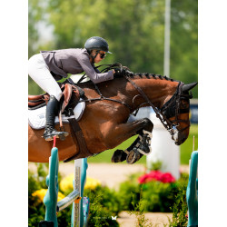 Spring-Schabracke Equestrian Stockholm Modern Dunkles Violettweiß Wei&amp;szlig;