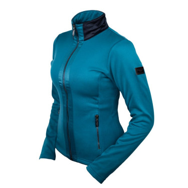 Fleecejacke Equestrian Stockholm Damen Auroreblau Fleecejacke Equestrian Stockholm Damen Auroreblau