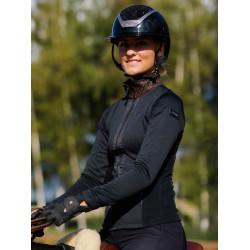 Fleecejacke Equestrian Stockholm Damen Schimmerndes Mahagoni