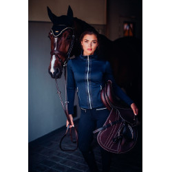 Fleecejacke Equestrian Stockholm Damen Marine Marineblau