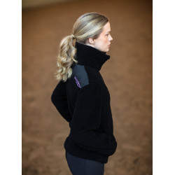 Fleecejacke Teddy Equestrian Stockholm Damen Schwarz