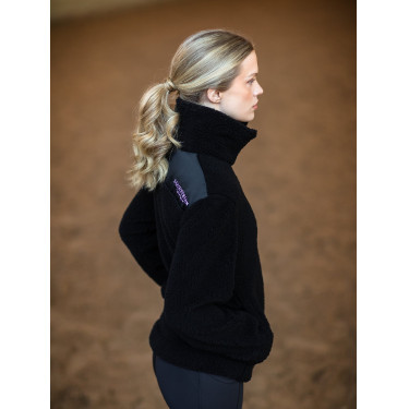 Fleecejacke Teddy Equestrian Stockholm Damen Schwarz