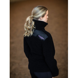 Fleecejacke Teddy Equestrian Stockholm Damen Schwarz