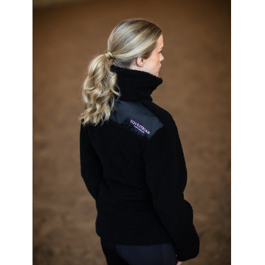 Fleecejacke Teddy Equestrian Stockholm Damen Schwarz