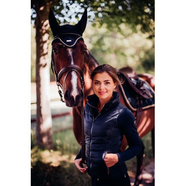 Damen-Weste ohne Ärmel Equestrian Stockholm Equestrian Marine Marineblau Damen-Weste ohne Ärmel Equestrian Stockholm Equestrian Marine Marineblau