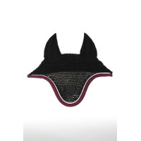 Fliegenhaube Pferd ProConfort Dynax Schwarz / Bordeaux