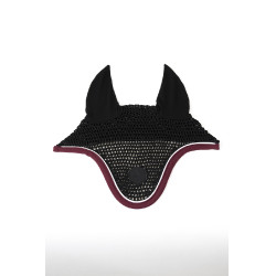 Fliegenhaube Pferd ProConfort Dynax Schwarz / Bordeaux