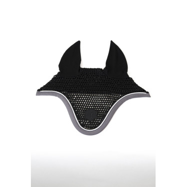 Fliegenhaube Pferd ProConfort Dynax Schwarz / Bordeaux