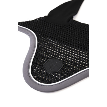 Fliegenhaube Pferd ProConfort Dynax Schwarz / Dunkelgrau