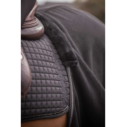 Fleece-Nierendecke Diagonal Paddock Sports Schwarz