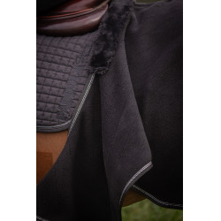 Fleece-Nierendecke Diagonal Paddock Sports Schwarz