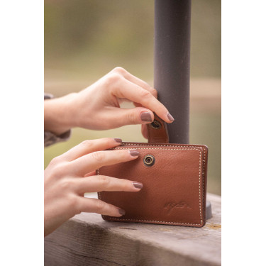 Kartenhalter Pénélope Cartoon Cognac Braun