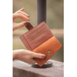 Kartenhalter Pénélope Cartoon Cognac Braun