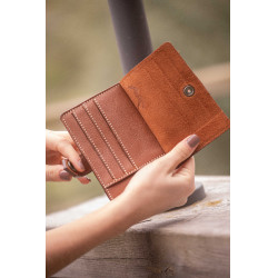 Kartenhalter Pénélope Cartoon Cognac Braun