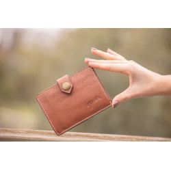 Kartenhalter Pénélope Cartoon Cognac Braun