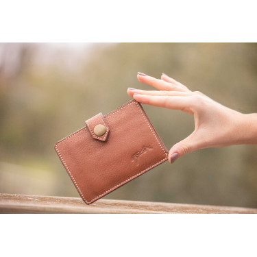 Kartenhalter Pénélope Cartoon Cognac Braun