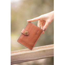 Kartenhalter Pénélope Cartoon Cognac Braun