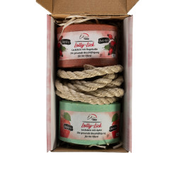 Aromatisierter Salzleckstein Lolly Lick, 2er-Pack, HKM Heckenrose / Apfel