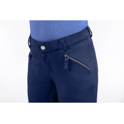 HKM Reithose Mia mit Vollgrip aus Silikon Dunkelblau
