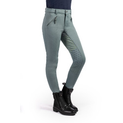 HKM Reithose Mia mit Vollgrip aus Silikon Salbei Lila