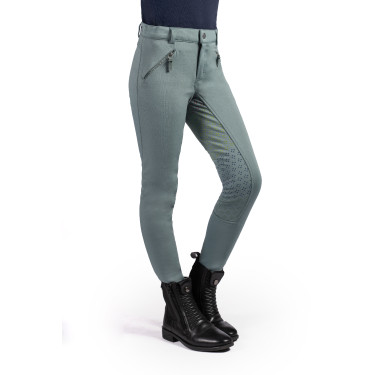 HKM Reithose Mia mit Vollgrip aus Silikon Salbei Lila