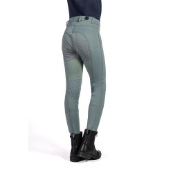 HKM Reithose Mia mit Vollgrip aus Silikon Salbei Lila