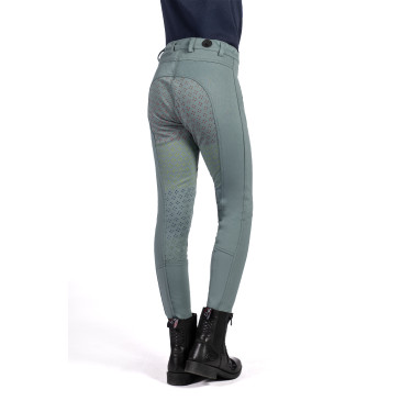 HKM Reithose Mia mit Vollgrip aus Silikon Salbei Lila