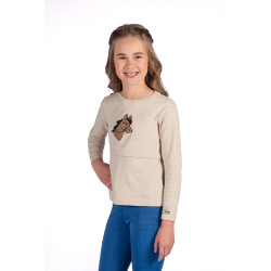 Langarm-Poloshirt Mia HKM Beige